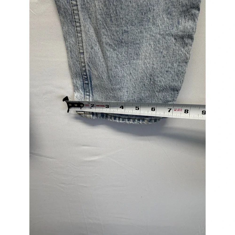 Abercrombie Fitch The Dad High‎ Rise Light Wash Distressed Knee Jeans Size 26 - Picture 9 of 13